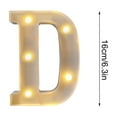 thumbnail image 2 of HaoXun LED Letter Lights Alphabet Lamp - ABS Plastic Marquee Letters with Built-in LED Lighting for Birthday Party Wedding Home Decorations, 2 of 6