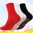 thumbnail image 3 of 3pcs Self-Heating Socks Comfortable Stretch Durable Massage Warm and Cold-Resistant Washable Heated Cotton Socks, 3 of 4