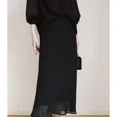 thumbnail image 4 of Falda elegante de cola de pez de moda para primavera y verano, falda larga de color sólido que se puede combinar con cualquier traje, 4 of 5