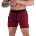 thumbnail image 1 of Men'sYogaShorts5QuickDryWorkoutYogaPickleballShortsZipperPocketDrawstringStretchySlimShorts, 1 of 5
