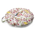 thumbnail image 1 of Spring Round Floor Cushion with Handle, Watercolor Effect Sakura Flowers and Cherries with Little Birds, Decorative Pillow for Living Room & Dorms, 18" Round, Multicolor, by Ambesonne, 1 of 4