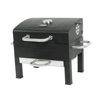 Expert Grill Premium Portable Charcoal Grill (Black & Stainless Steel)