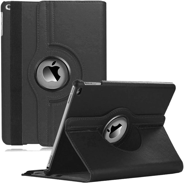 iPad Case Fit 2018/2017 iPad 9.7 6th/5th Generation - 360 Degree Rotating iPad Air Case Cover with Auto Wake/Sleep Compatible with Apple iPad 9.7 Inch 2018/2017 (White)