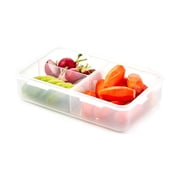 LocknLock Easy Essentials On the Go Meals Divided Rectangular Food Storage Container, 27-Ounce