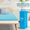 thumbnail image 5 of BMMB 2"Egg-Shaped Gel Memory Mattress Topper - Full Size, CertiPUR-US Certified, Blue, 5 of 6