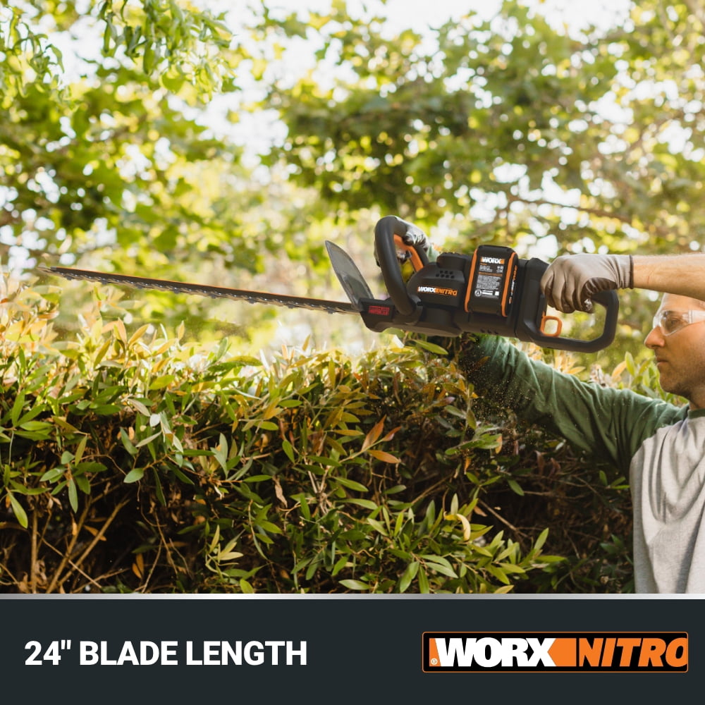 Worx Nitro WG286.9 40V Power Share 24" Cordless Hedge Trimmer (Battery & Charger Not Included)