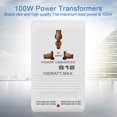 thumbnail image 4 of Adaptador convertidor de voltaje Akozon 100W 110V/120V a 220V/240V, 4 of 8