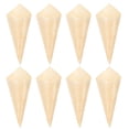 thumbnail image 1 of 50pcs Disposable Wood Appetizer Cones Ice Cream Cone Cups Party Candy Cones, 1 of 8