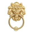 thumbnail image 2 of de puerta con cabeza de león, de puerta, manija de cabeza de león, de puerta principal decorativa, puerta, manija de tracción Estilo D, 2 of 8