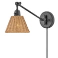 thumbnail image 4 of 3690BK-NAT Hinkley Lighting Arti - 1 Light Wall Mount In Transitional Style-10.25 Inches Tall and 7.75 Inches Wide-Black Finish-Light Natural Rattan, 4 of 21
