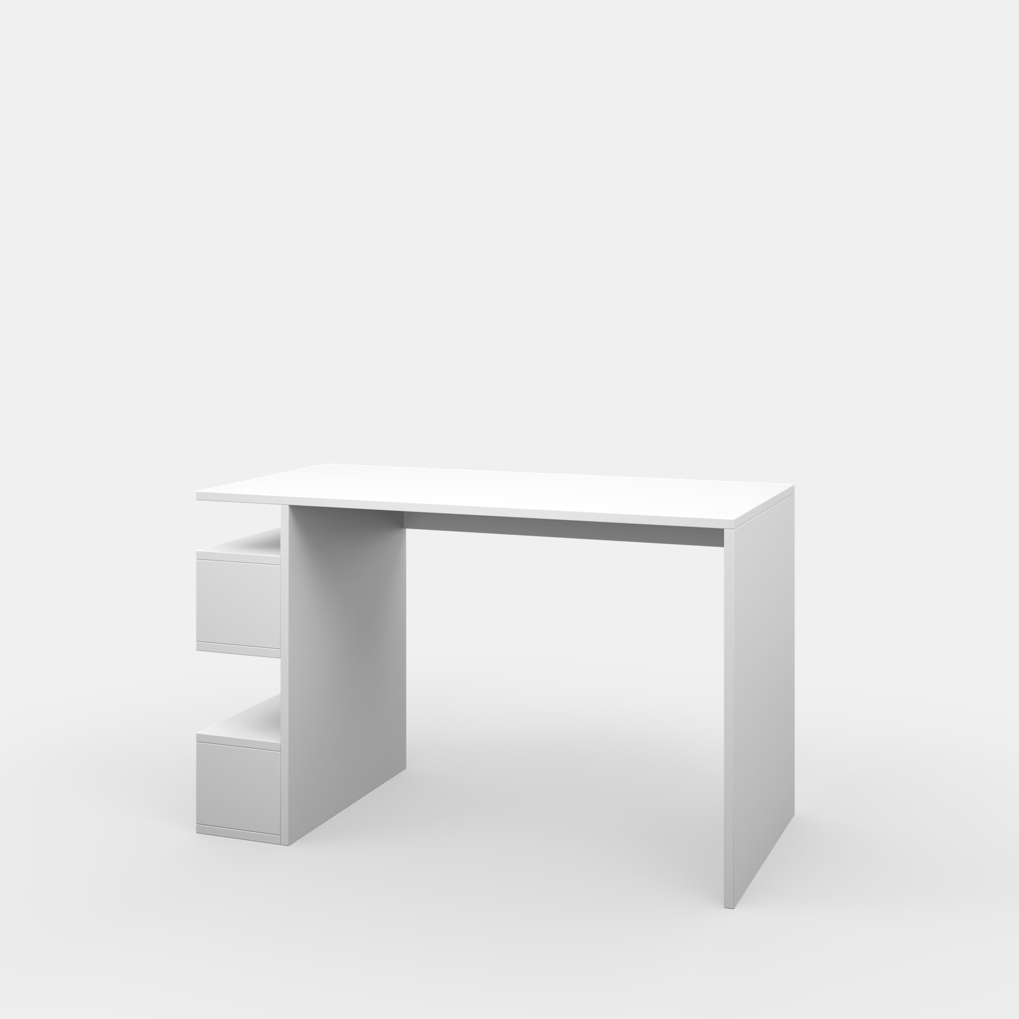 Ada Home Decor Furniture Multiple Tier White Saginaw Modern Desk