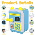 thumbnail image 4 of Jokapy ATM Piggy Bank for Kids Boys, Face ID Password Unlocking Electronic Money Bank Machine Toy, Age 3+, Blue, 4 of 11