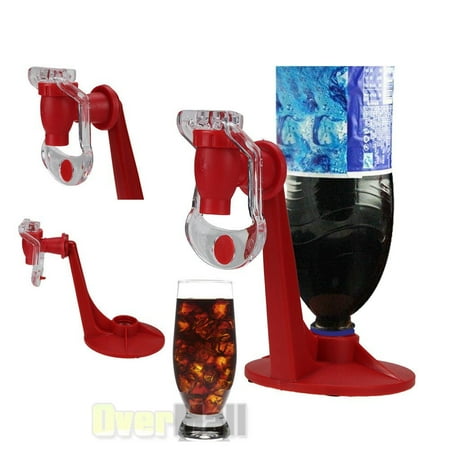 Bottle Drink Dispenser Coolmade Soda Dispenser Bottle Coke Upside Down Drinking Water Dispense Machine Home Bar Party Gadget (Color: Red) ()