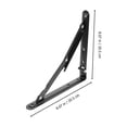 thumbnail image 4 of Miangastore Bracket Folding Iron 2Pcs 8.06X8.06in, 4 of 8