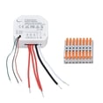 thumbnail image 4 of Módulo De Interruptor De Luz Inteligente, Interruptor De Luz Inalámbrico De Altavoz Inteligente De Soporte De Tamaño Pequeño De 3 Bandas Para El Hogar, 4 of 8