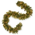thumbnail image 2 of 9' x 10" Pre-Lit Carolina Pine with Flocked Cones Artificial Christmas Garland - Clear Dura-Lit Lights, 2 of 4