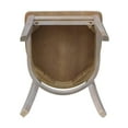 thumbnail image 4 of Set of Two Solid Wood Emily Side Chairs in Washed Gray Taupe, 4 of 6