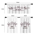 thumbnail image 4 of LALILO Kitchen Curtains and Valances Set of 3 36" Boho With Window Treatment Tiers for Window Decor, 4 of 5