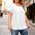 thumbnail image 5 of Neewe Womens Plus Size Crewneck T Shirts Short Sleeve Tops Casual Summer Tshirts Loose Fit Tee L-4XL, 5 of 7