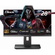 ETiansu 28inch 4K 144Hz UHD (3840 x 2160)Gaming Monitor,PC Monitor,1ms, Fast IPS, HDR400, 125% sRGB, 95% DCI-P3,HDMI2.1/DP1.4,Monitor with Speaker,G-SYNC Compatible,Height Adjustment