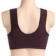 thumbnail image 4 of Sonducket sujetador algodón TureClos mujeres mediana edad sin aros cierre frontal talla grande bralette ropa interior morado oscuro 44/100, 4 of 6