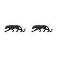 thumbnail image 2 of Guardoinrt Animal Shape Sculpture Solid Color Replacement Simulation Modern Exquisite Decorative Stylish Office Decor Ornament Black 2Set, 2 of 6