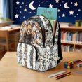 thumbnail image 3 of DISNIMO Forest Grizzly Print Large Capacity School Backpack, Multi Compartment Daypack with Side Mesh Pockets for Elementary Middle School Students, Durable Travel Bookbag, 3 of 7