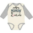 thumbnail image 3 of Inktastic Mamaw Loves Me Grandchild Girls Long Sleeve Baby Bodysuit, 3 of 5
