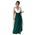 thumbnail image 3 of Robes de Soirée pour Femmes - Robes de Bal à Col en V, Robes de Soirée, Robes de Cocktail, Robes d'Invitée de Mariage Vert Foncé m, 3 of 8
