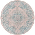 thumbnail image 2 of Jill Zarin Outdoor Collection Area Rug - Dubai (7' 1" Round Pink and Aqua/Light Blue), 2 of 11