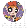 thumbnail image 2 of The Powerpuff Girls Round Tablecloth Print Decorative Table Cover Washable Table Cloths for Dining Party Picnic 60x60in, 2 of 8