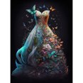 thumbnail image 1 of Pintura de diamante 5D DIY Taladro redondo completo Vestido de novia Kit Decoración para el hogar (B6419) Hugtrwg Para estrenar, 1 of 9