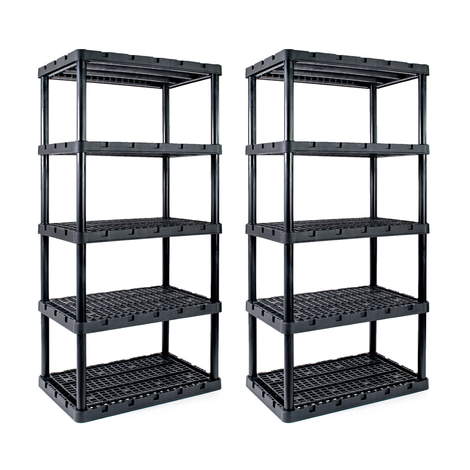 Gracious Living Knect A Shelf Heavy Duty Storage 5 Tier Shelving Unit