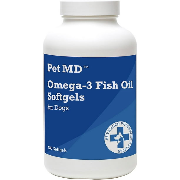 Pet MD Omega3 Fish Oil Softgels for Dogs