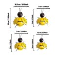 thumbnail image 2 of 4PCS Metal Wall Decor, 3D Iron Bee Art Sculpture Hanging Wall Decorations for Outdoor Home Garden, 2 of 4