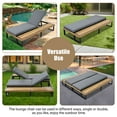thumbnail image 5 of Euroco Outdoor Chaise Lounge Chair with 5-Position Adjustable Backrest, Patio Lounger with Wood Side Table, Sturdy Frame, 5 of 9