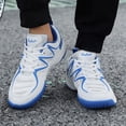 thumbnail image 2 of Rokment Couples Running Walking Tennis Shoes for Women Men Unisex Breathable Mesh Basketball Volleyball Badminton Training Sneakers Blue Size 9, 2 of 6