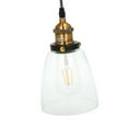 thumbnail image 2 of Zootealy Elegant Glass Pendant Light Fixture with Adjustable PVC Cord - Modern Industrial Style Ceiling Lamp for Home Decor - Transparent Lamp Shade - Easy Assembly - Ideal for Living Room, Dining, 2 of 6