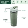 thumbnail image 2 of Built GlassX 20 Oz Two-Tone Sage Insulated Stainless Steel Tumbler With Glass Interior, 2 of 14