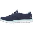 thumbnail image 3 of Women's Skechers Gratis Bungee Sneaker Full Circle/Navy/Green 6 M, 3 of 6