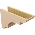 thumbnail image 5 of 7"W x 21"D x 14"H Classic New Brighton Rough Cedar Woodgrain TimberThane Corbel, Primed Tan, 5 of 6