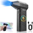 thumbnail image 1 of HAHDAXIA Electric Air Duster - 130000RPM Compressed Air Duster，3 Gear Adjustable Jet Dry Blower can Reusable no Can for Computer Keyboard,Outdoors,Car,Home. (Black), 1 of 7
