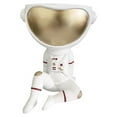 thumbnail image 1 of Jarrón de resina, adornos de resina para astronautas y buceadores, floreros hidropónicos de escritorio. Golden sit, 1 of 8