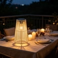 thumbnail image 6 of Solar Floor Lamp Rattan Solar Lanterns Outdoor Waterproof,Solar Floor Lamp,Outdoor Floor Lamp,Solar Lanterns Solar Powered Wicker Outdoor Lamp,Rattan Wicker Lights Hand Woven Lamp for Garden, 6 of 8