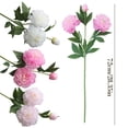 thumbnail image 3 of Artificial Flowers,Artificial Peony And White Flowers Arrangement for Home And Hotel Table Decor, 3 of 9