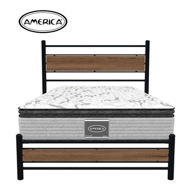 Colchon Individual Ortopédico Elegance + Box Completo