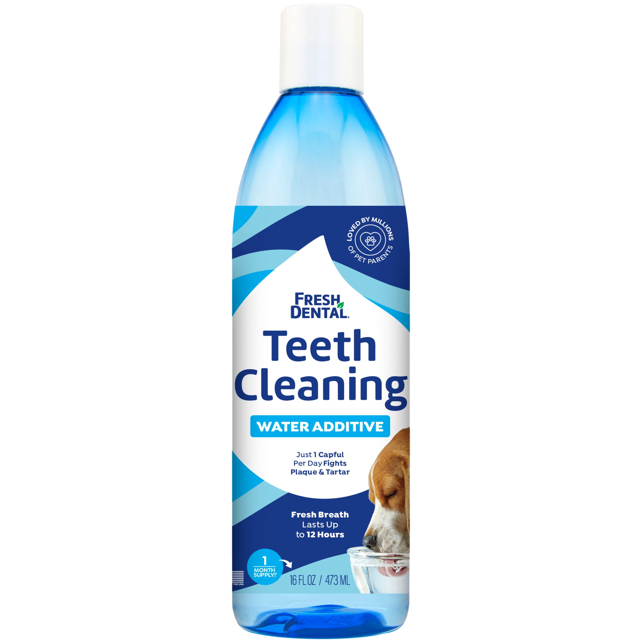 (2 pack) Naturel Promise Fresh Dental Water Additive for Dogs Unscented, 1 16 fl oz Bottle
