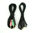 thumbnail image 3 of 1x Double Plug Headphone Audio Cable For Sennheiser (GAME ZERO ONE PC373 PC37X GSP350 500 600 ), 3 of 10