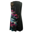 thumbnail image 4 of Tiqkatyck Spring Dresses for Women 2024, Summer Dresses for Women Beach Floral Tshirt Sundress Casual Pockets Boho Tank , Summer Dresses for Women 2024 Pink, 4 of 5