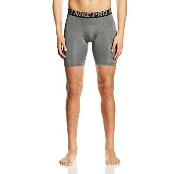 vacío Abastecer acelerador Nike Men's Pro Combat 6" Compression Shorts (Carbon Heather/Black, Large) -  Walmart.com
